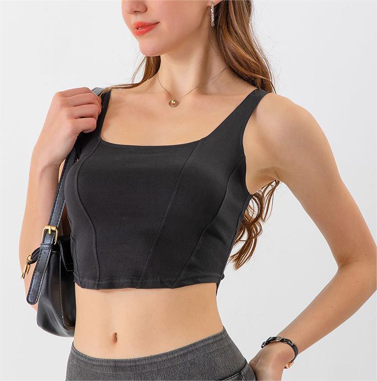 Keeping It Casual Denim Yoga Top