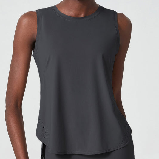 Cold Cover Yoga Top - Graphite Gray