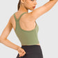 The Sky's The Limit Racer Back Top- Matcha Green