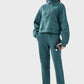 Elevate Lounge High-Rise Fleece Straight Leg Sweats - Biege