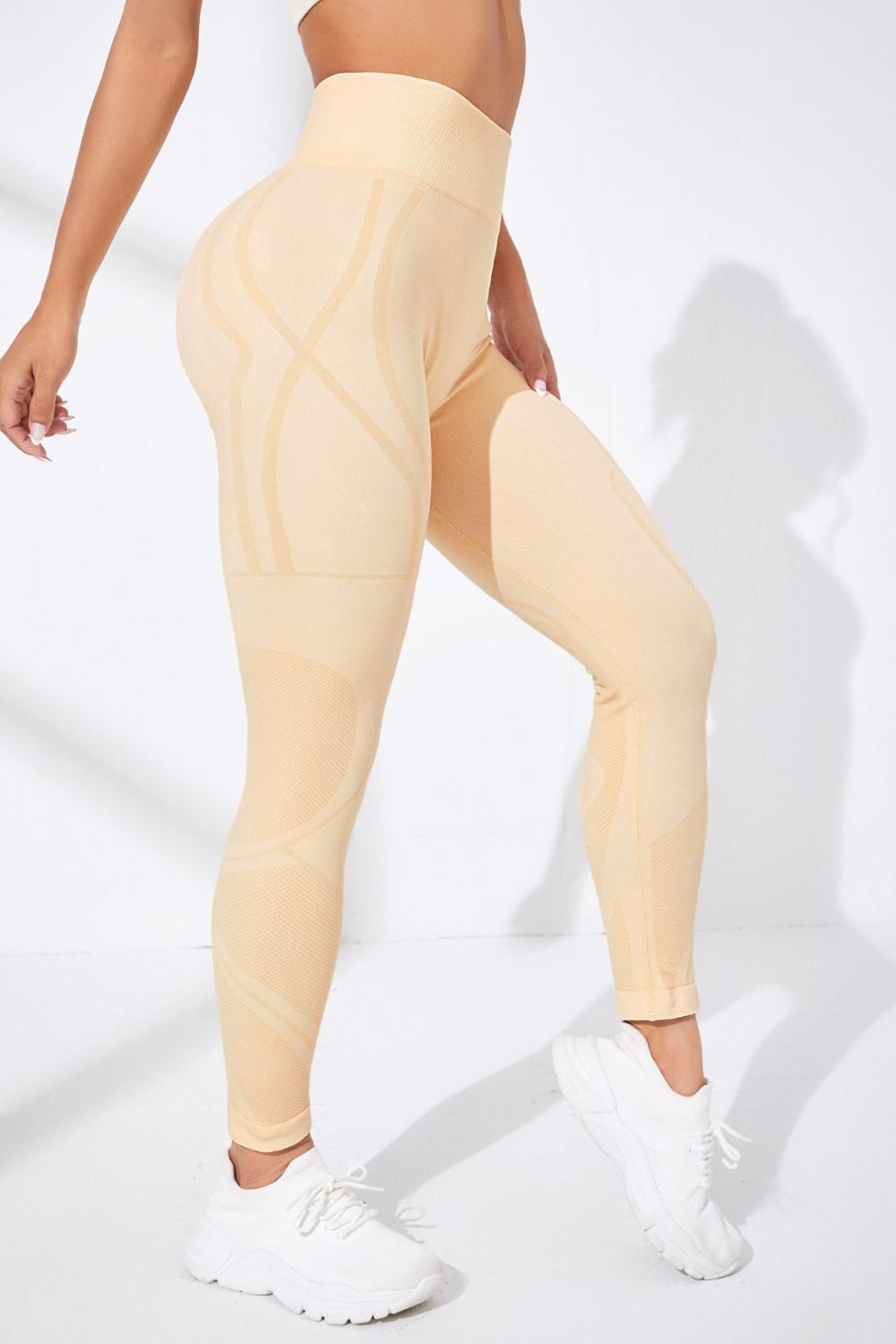 Vitality Sculpt Wide Waistband High-Rise Leggings - Corral