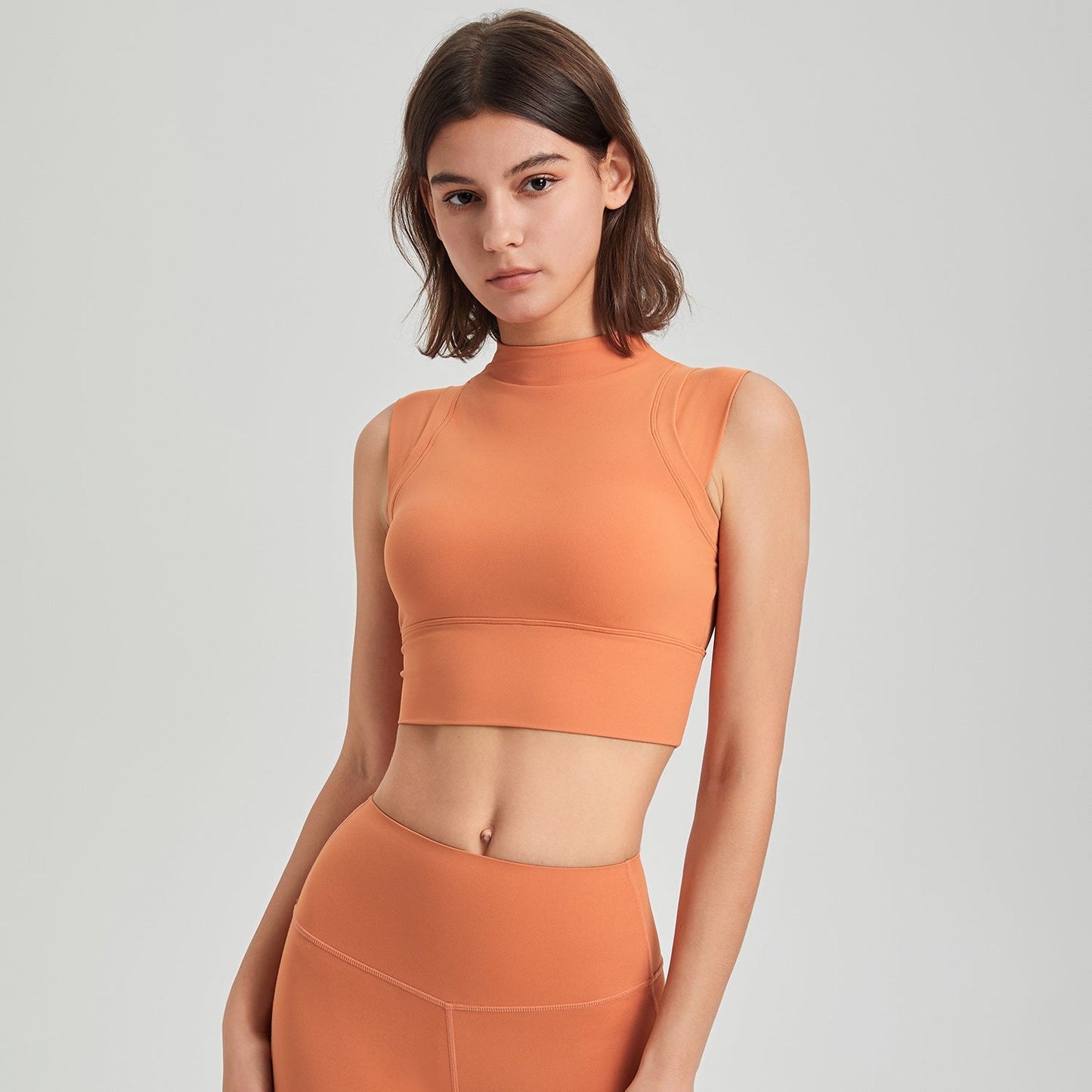 Empower Hour Mock Neck Crop