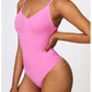 LustLife Ultra-Soft Novu Backless Body Suit - Rose Pink