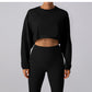 Horizon Crop Round Neck Sweatshirt