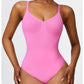 LustLife Ultra-Soft Novu Backless Body Suit - Rose Pink