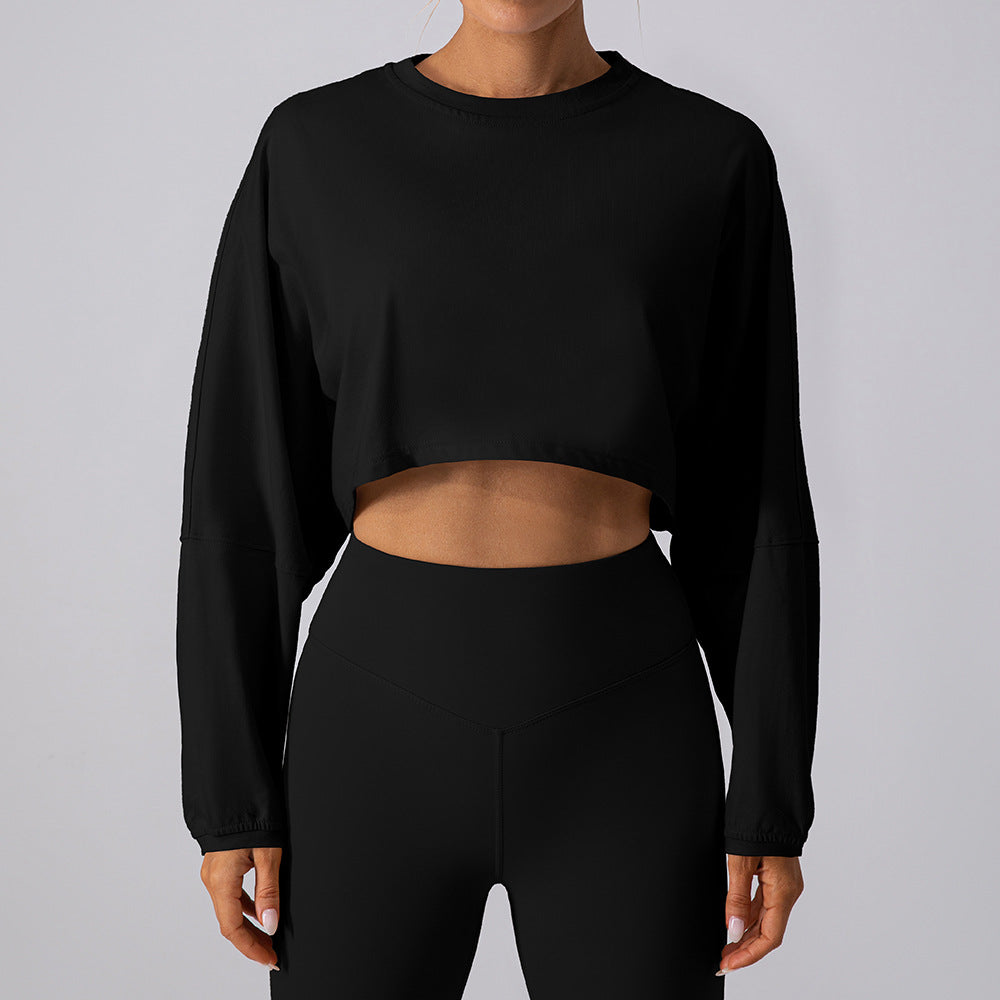 Horizon Crop Round Neck Sweatshirt