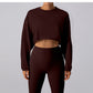 Horizon Crop Round Neck Sweatshirt