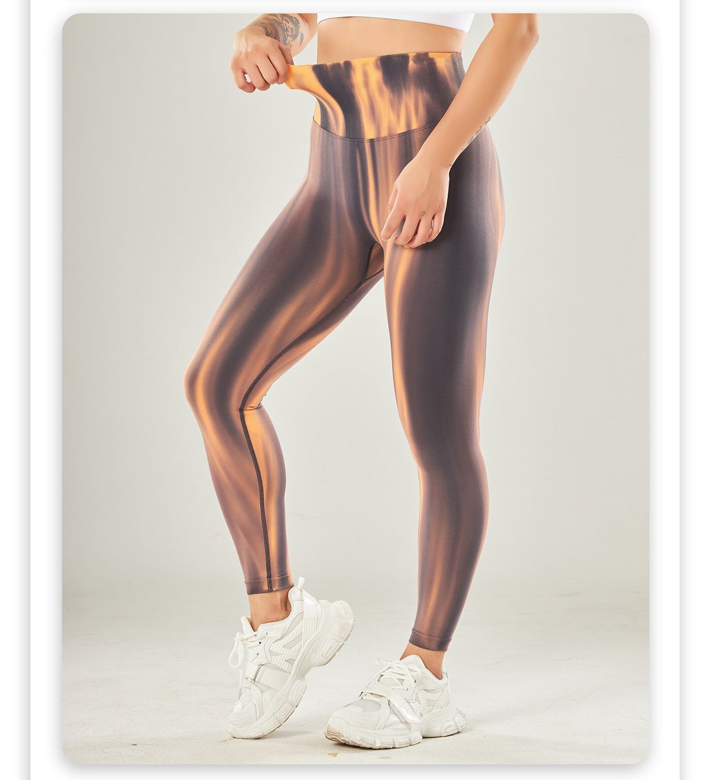 Novu Train Aurora Contour Tights - Brown