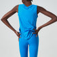 Cold Cover Yoga Top -Ethereal Blue