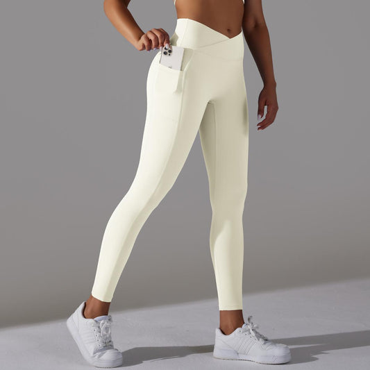 Nothing Else Matters Cross Waist Yoga Pants