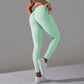 Nothing Else Matters Cross Waist With Pocket Yoga Pants - Light Green