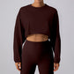 Horizon Crop Round Neck Sweatshirt