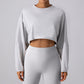 Horizon Crop Round Neck Sweatshirt