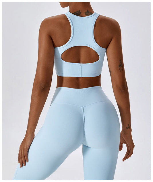 Fits Like A Glove  Sports Bra- Sky Blue