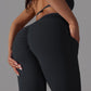 Nothing Else Matters Cross Waist With Pocket Yoga Pants - Light Green