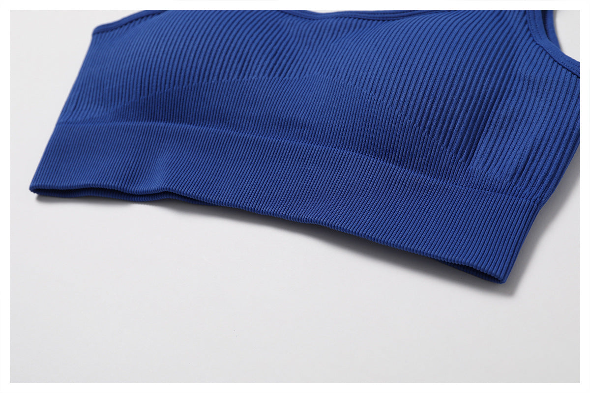 First Day Back Square Neck Active Tank- Klein Blue