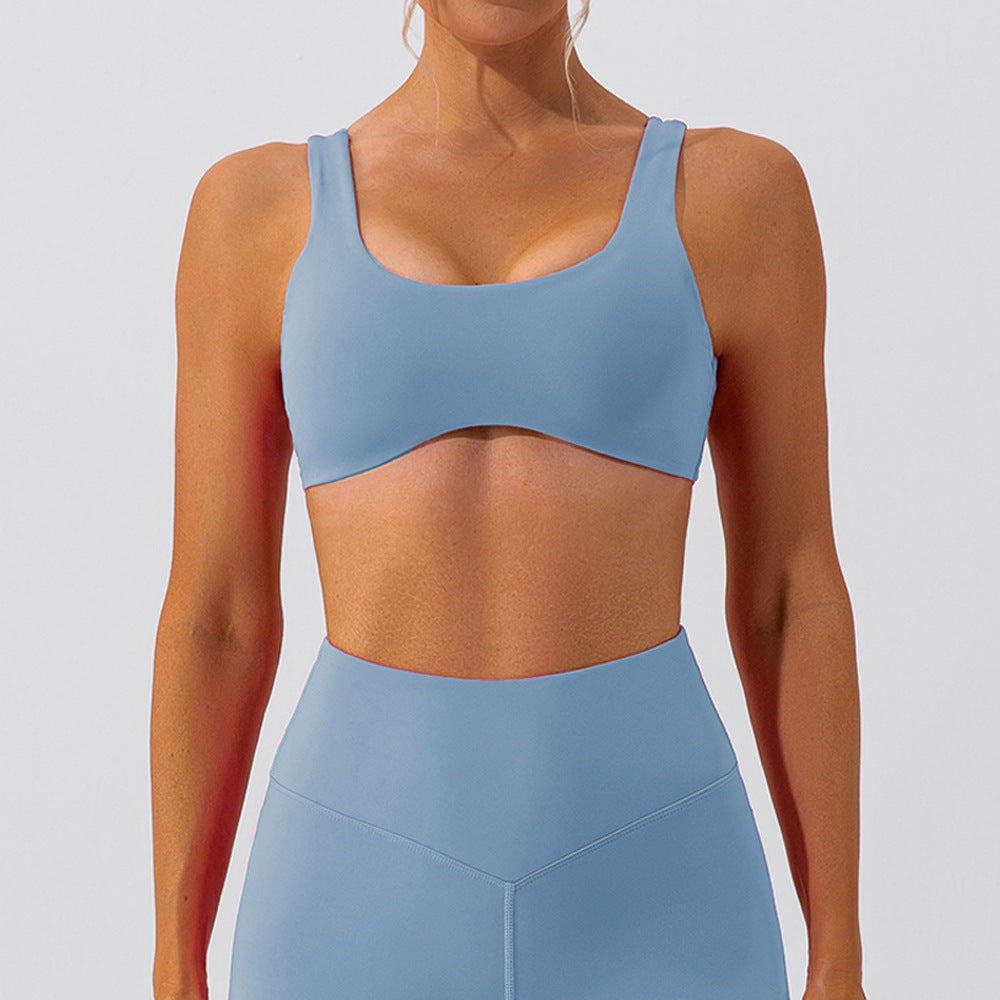 Feel Like Success Sports Bra - The Blue Gray