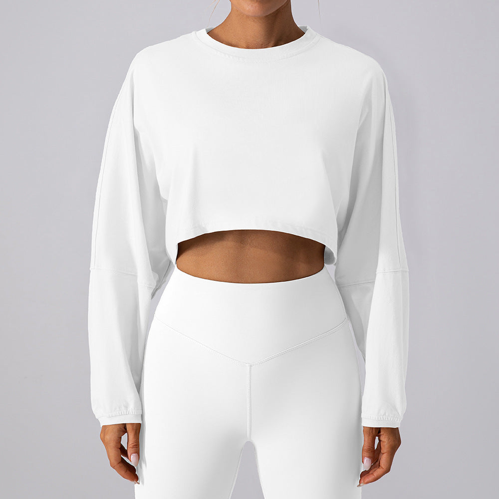 Horizon Crop Round Neck Sweatshirt