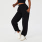 Drawstring Waist Loose Sweatpants- Retro Green