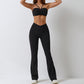 Feels Like Butter Raunched Two Piece Flared Legging Set