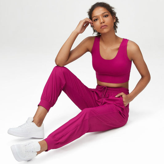 Novu Fit Jogger Set - Red Pink