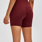 Novu Empower High Waist Short 5' - Wine