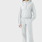 Elevate Lounge High-Rise Fleece Straight Leg Sweats - Biege