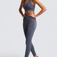 Practice Your Peach Knitted Two-Piece Set- Clear Blue