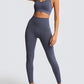 Practice Your Peach Knitted Two-Piece Set- Clear Blue