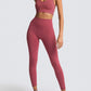 Practice Your Peach Knitted Two-Piece Set- Wine Red