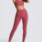 Practice Your Peach Knitted Two-Piece Set- Wine Red