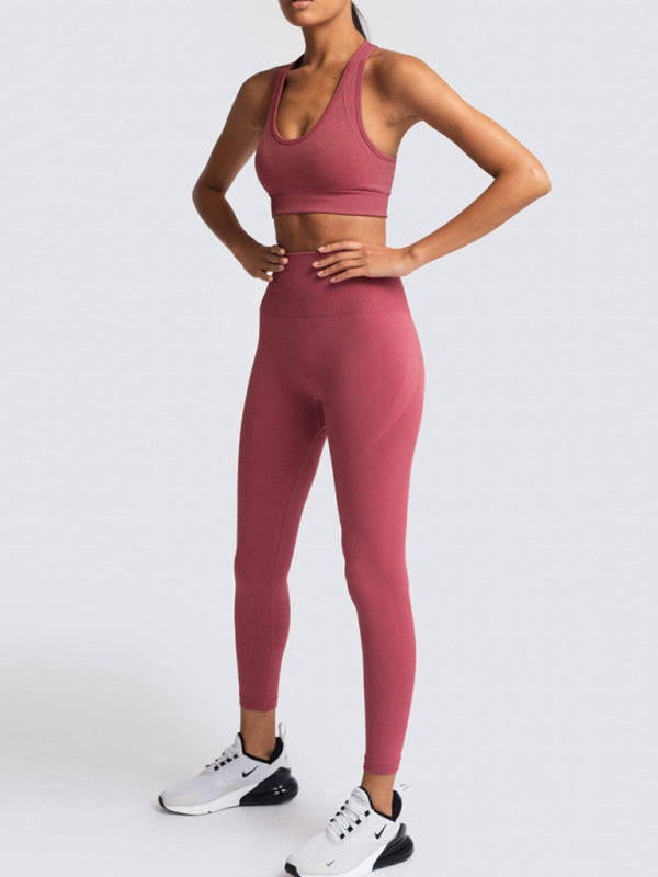 Practice Your Peach Knitted Two-Piece Set- Wine Red