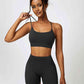 Sport Bra and Wide Waistband Shorts Set