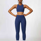 Cutout Cropped Sport Tank and Leggings Set