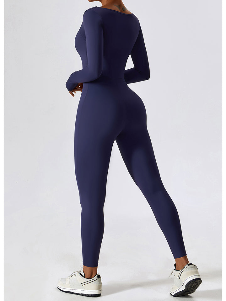 Athena Square-Neck Fitness Bodysuit