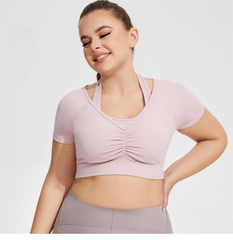 Plus Size Halter Yoga Top