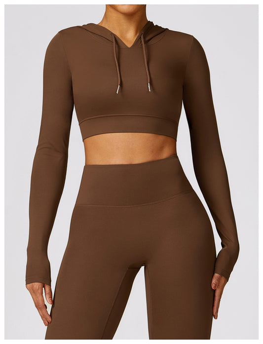 Its Novu Hooded Cropped Top