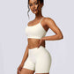 Sport Bra and Wide Waistband Shorts Set