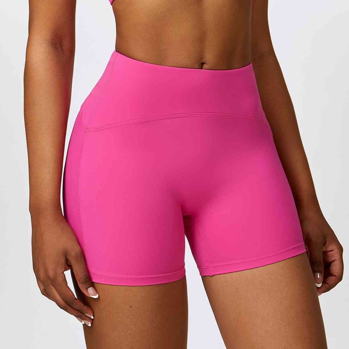 Wide Waistband Slim Fit Sports Shorts