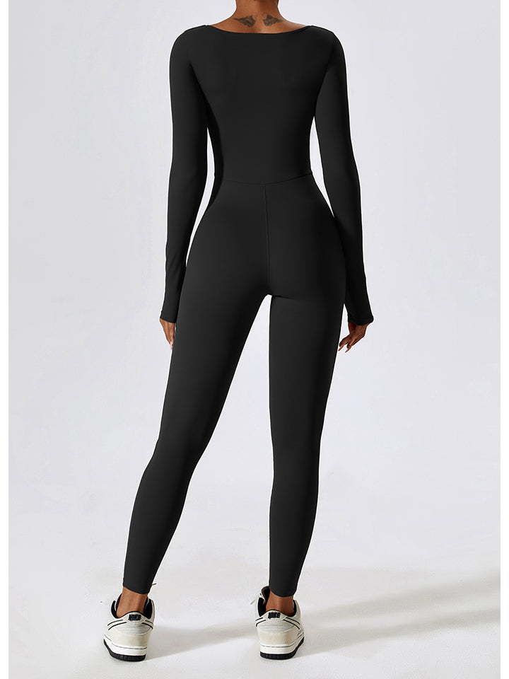 Athena Square-Neck Fitness Bodysuit