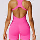 Racerback Cutout Active Romper