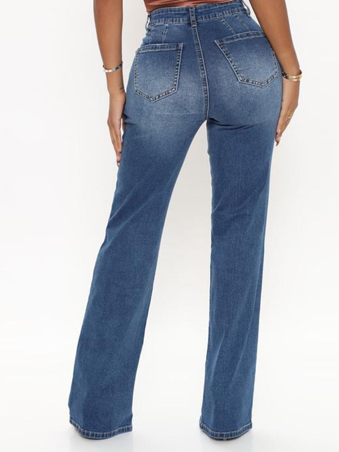 Revelation Stitch Accent Jeans - Classic Indigo Hue