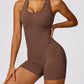 Racerback Cutout Active Romper