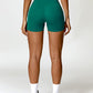 Twisted High Waist Active Shorts with Pockets