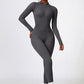 Half Zip Long Sleeve Active Jumpsuit