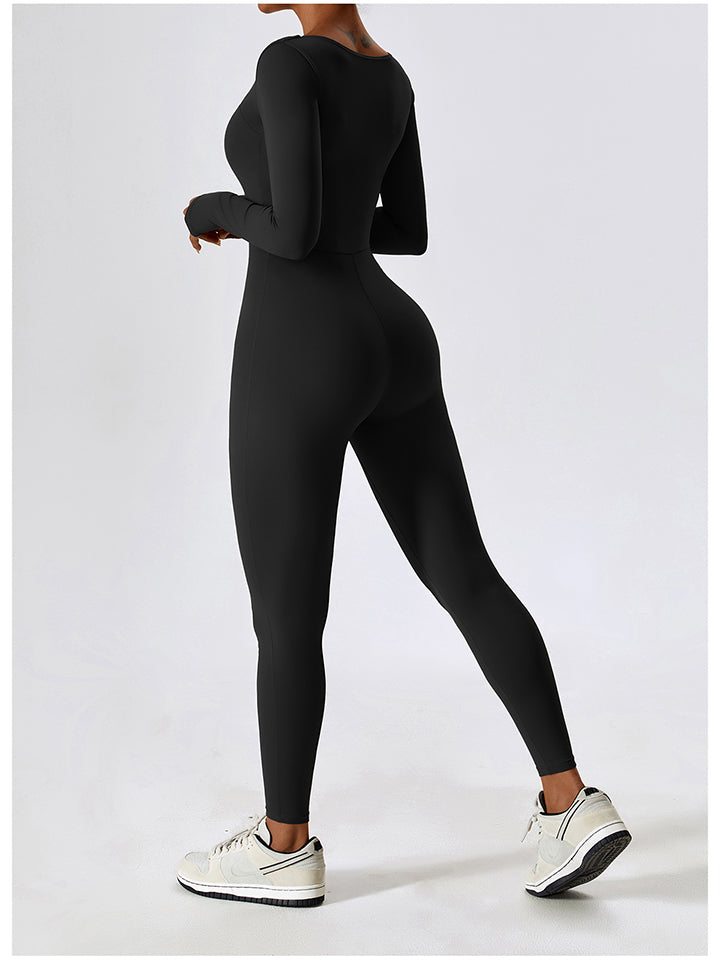 Athena Square-Neck Fitness Bodysuit