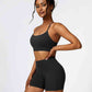 Sport Bra and Wide Waistband Shorts Set