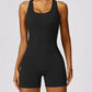 Racerback Cutout Active Romper