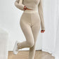 NovuCasual Ribbed V-Neck Long Sleeve Set