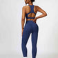 Cutout Cropped Sport Tank and Leggings Set